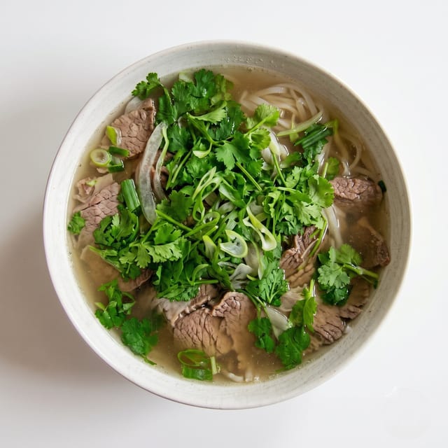 Noodle Soup with Beef Flank.