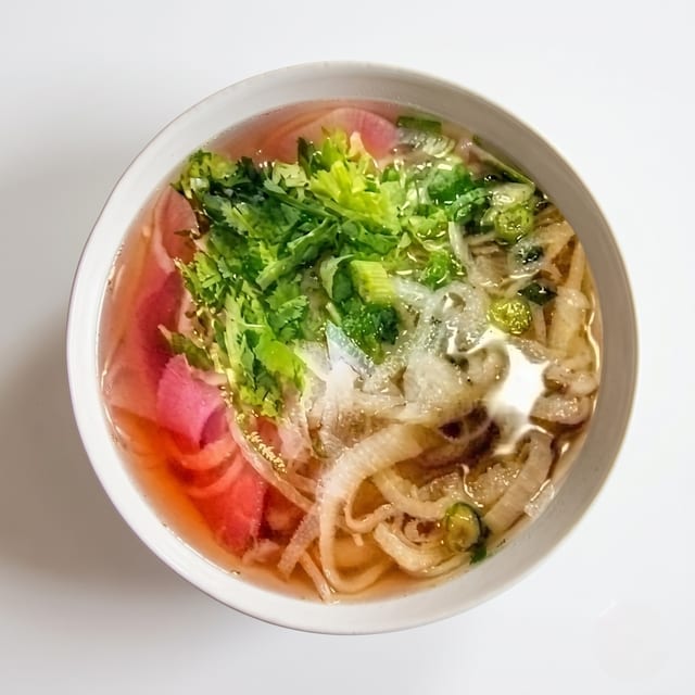 Noodle Soup with Eye Round Steak & Tripe.