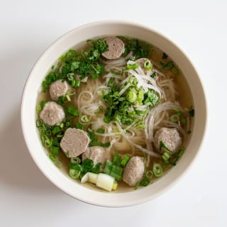 Kid's Noodle Soup with Meatballs