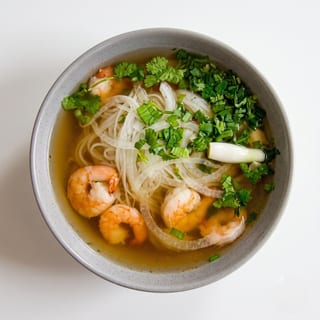 Noodle Soup with Shrimp