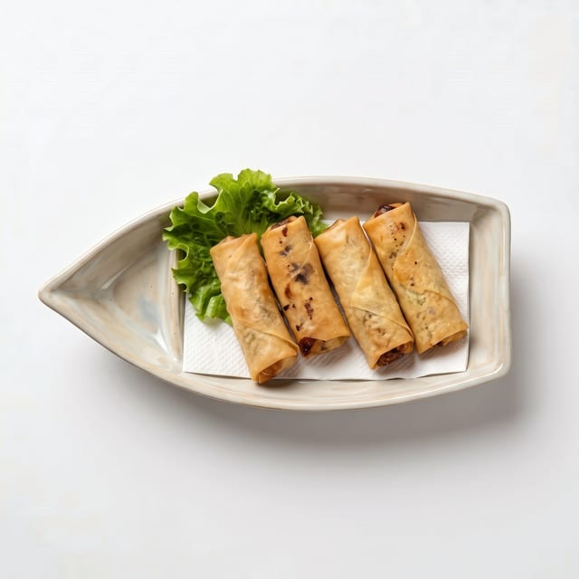 Vegetarian Egg Rolls.