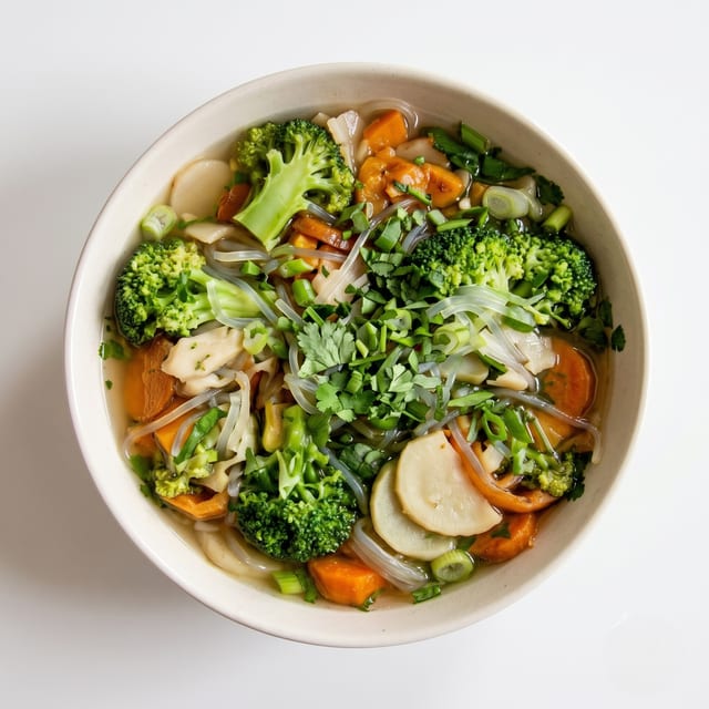 Noodle Soup with Vegetables (Veggie Broth).