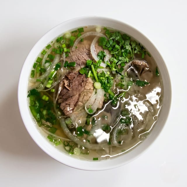Meatballs with Rice Noodle Soup (Choi).